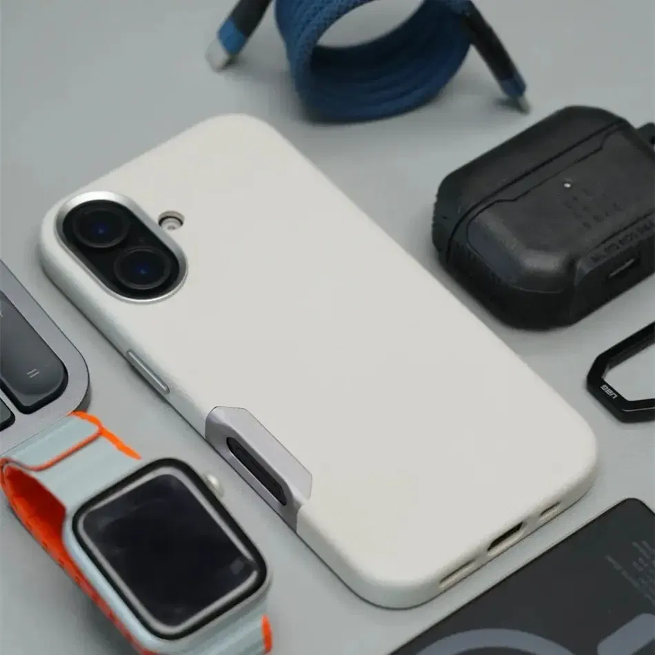 Color: black, Material: Vinyl - Aluminium Camera Button For iPhone 16 Pro Max Case Solid Leather Alloy Len Magnetic Wireless Charge Shockproof Cover For Magsafe