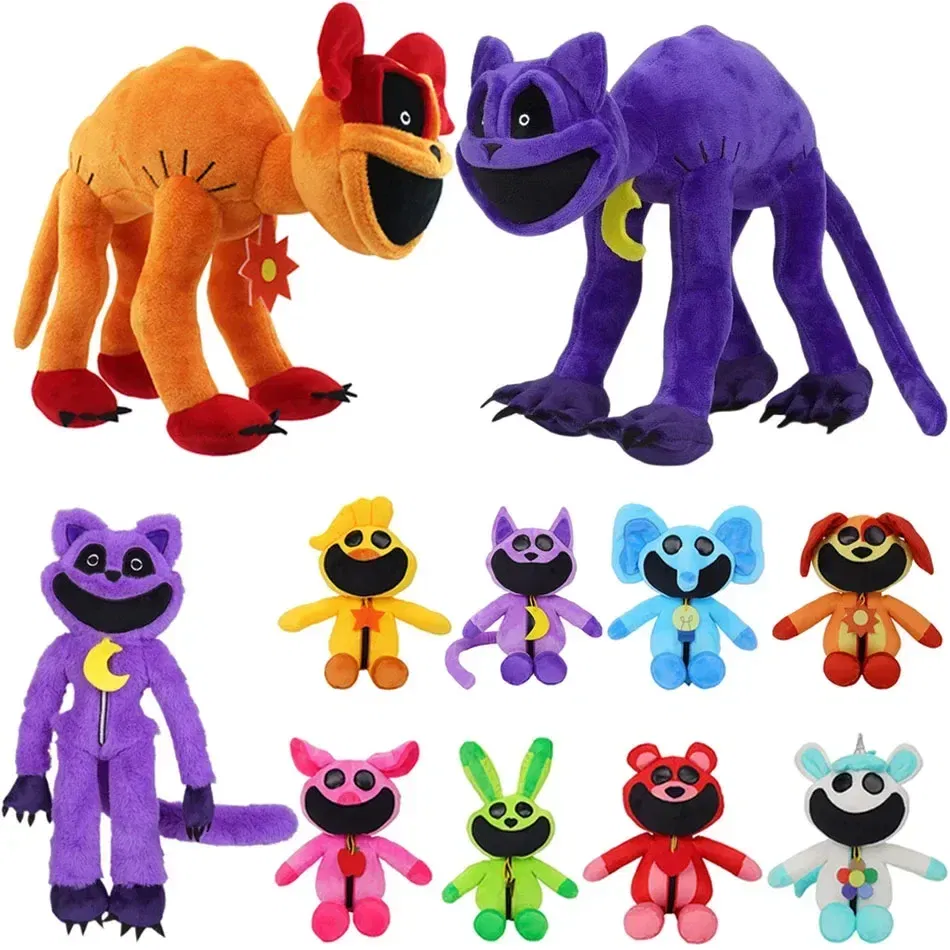 Color: Blue - Smiling Critters Plush Toys Catnap Dogday Stuffed Dolls Cartoon Aminal Game Peripherals Plush Toys Kids Birthday Christmas Gifts