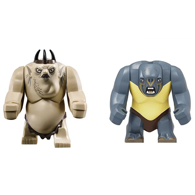 Color: GRAY - Lord of the Rings Ogre Building Blocks Figures Bricks Educational Toys Cartoon Figures Action Toys Brick Kids Gifts