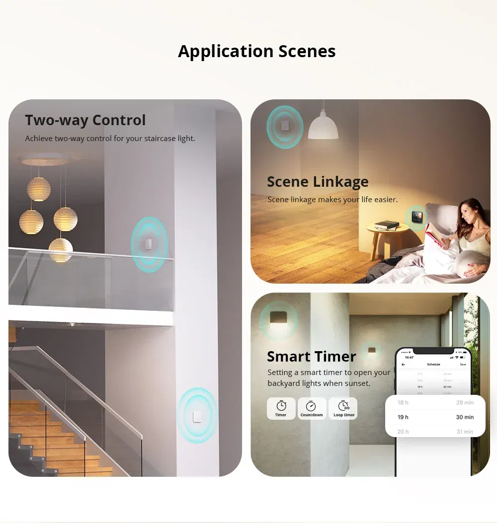 Bundle: Bundle4, Ships From: CHINA - SONOFF ZBMINI L2 Extreme ZigBee Smart Switch No Neutral Wire Required DIY Two-Way Control with Zigbee Hubs Bridge Alexa Google