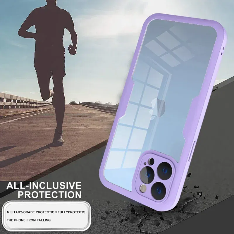 Color: Khaki, Compatible-Phone Models: For iPhone 13, Ships From: CN - Clear 360 Full Wrap Phone Case For iPhone 17 Pro Max 16 15 14 13 12 11 SE2/SE3 Xr Xs 8 Plus Film With Lens Protection Back Cover