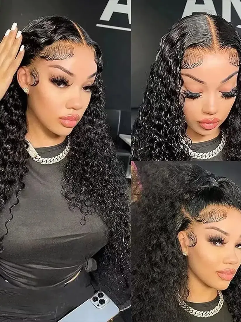 Color: Natural Color, Material Grade: virgin hair, Stretched Length: 18inches, Bulk Buy: 5pcs/lot - Bulk hair braiding Water Wave Bulk 18 inch human hair Boho braids with for knotless box or curly loose wave