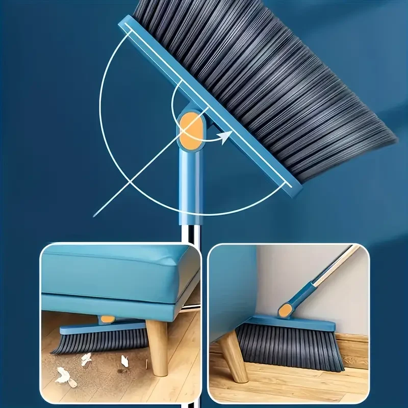 Long-Handle Broom And Dustpan Set