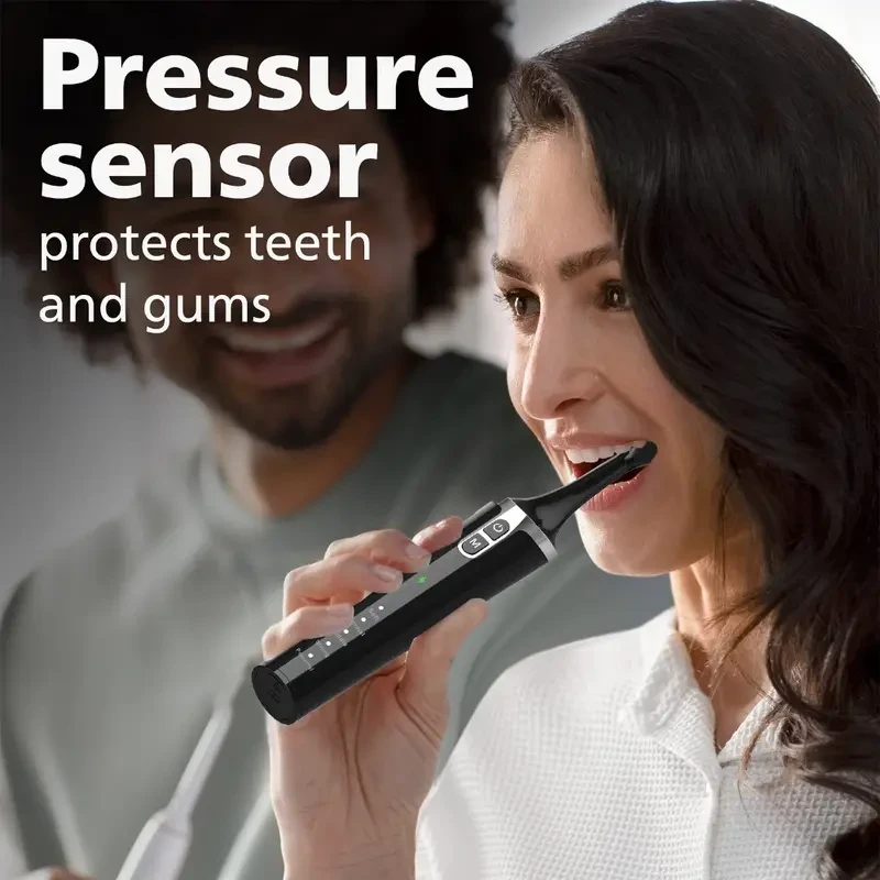 1pc Rechargeable Teeth Whitening Kit - Advanced 7-Brush-Head Electric Tooth Polishing Machine with 5 Speed Modes, LED Light, and Daily Cleaning for a Brighter Smile