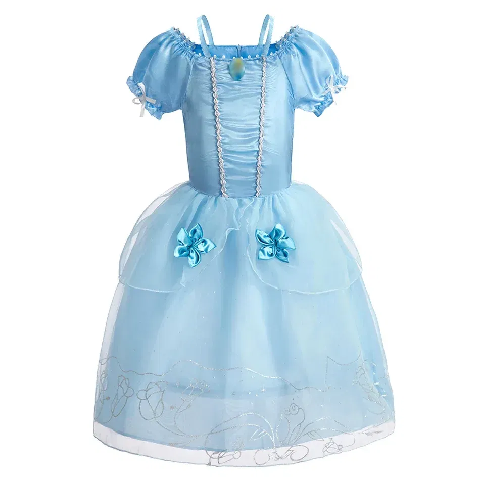 Color: army green, Kid Size: 11 - Children Halloween Disguise Aurora Cinderella Disney Princess Costume Festival Dress up Kids Girls Sleeping Beauty Frock 1-12Yrs