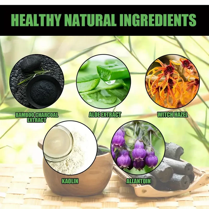 2 Packs of 60g/2.11oz Bamboo Charcoal Deep Cleansing Mask for All Skin Types - Gentle, Non-Irritating, Soothing Facial Care for a Radiant Complexion