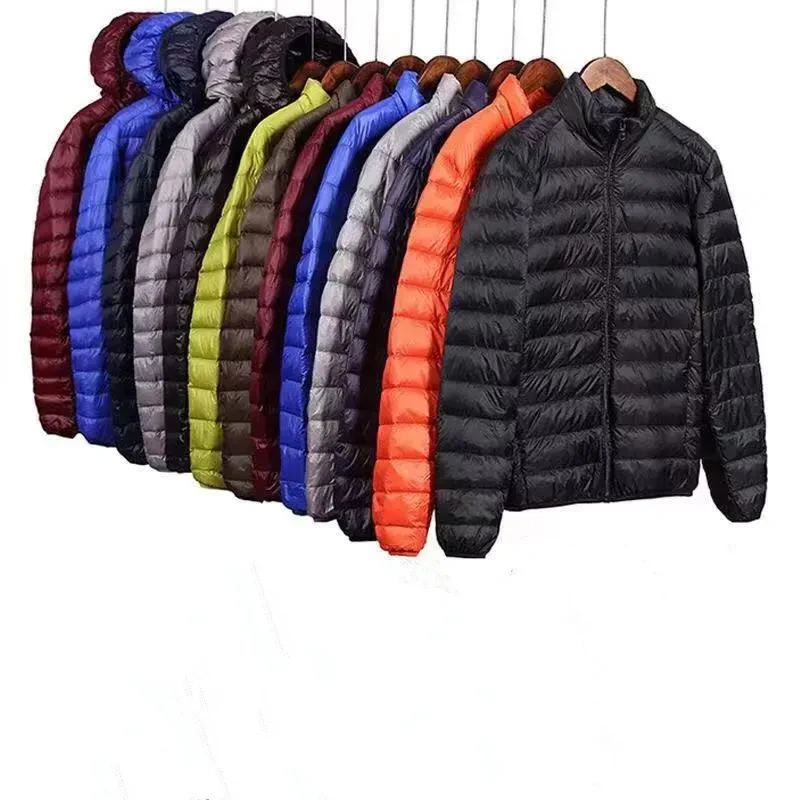 Lightweight Down Jacket Hooded Men Short