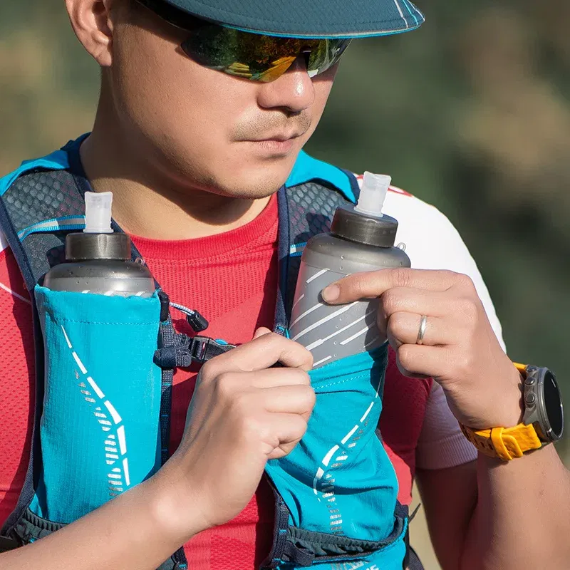 Color: black color - AONIJIE C9102S Ultra Vest 5L Hydration Backpack Pack Bag Soft Water Bladder Flask Set For Hiking Trail Running Marathon Race