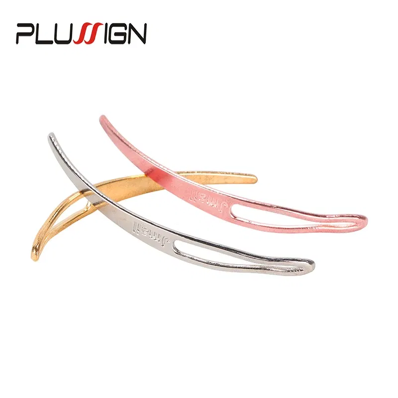 Color: white color - Plussign Dreadlock Needle Hair Extension Tools Crochet Hook For Dreadlocks Interlocking Tools Silver Blonde Easy Locking Needle