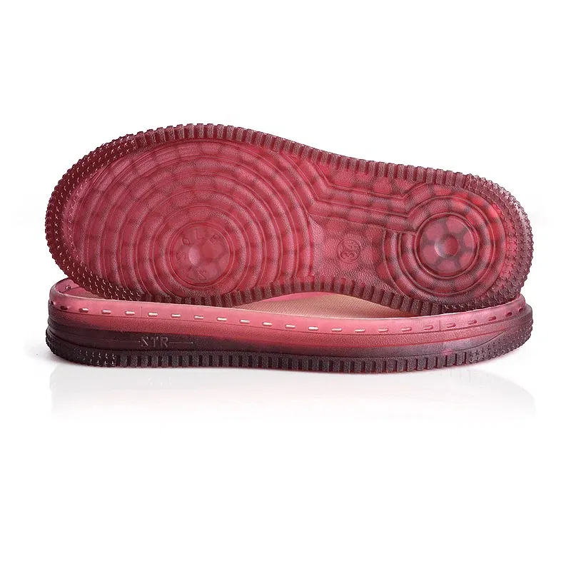 Color: Red, Shoe Size: 4 - 1 Pair Soft Rubber Soles Hand-woven Hook Line Soles Anti-slip Shoe Patch Durable Repair Replacement For Boot Shoes