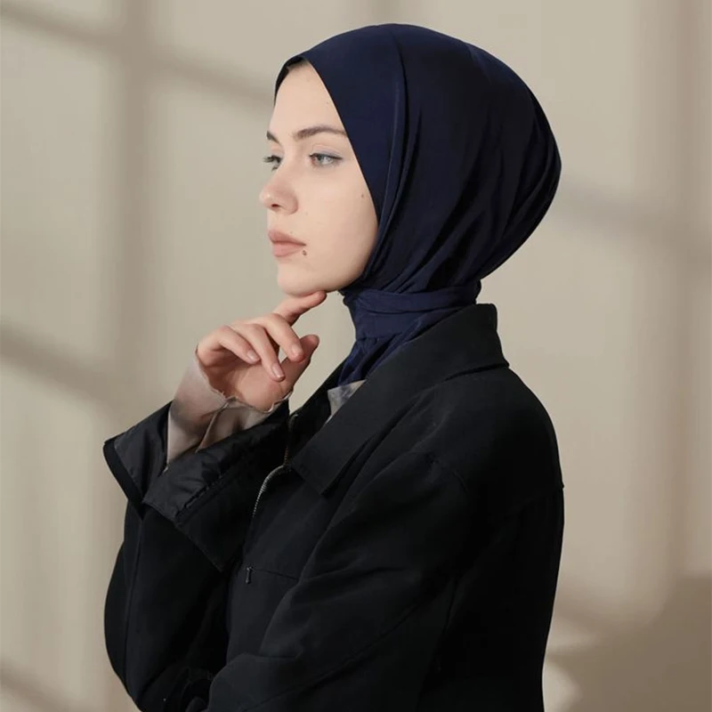 Color: Light Coffee - A Summer Lady Muslim Ribbon Base Hat Ultra-soft Elastic Balaclavas, Outdoor Sunscreen Breathable Hood, Headdress