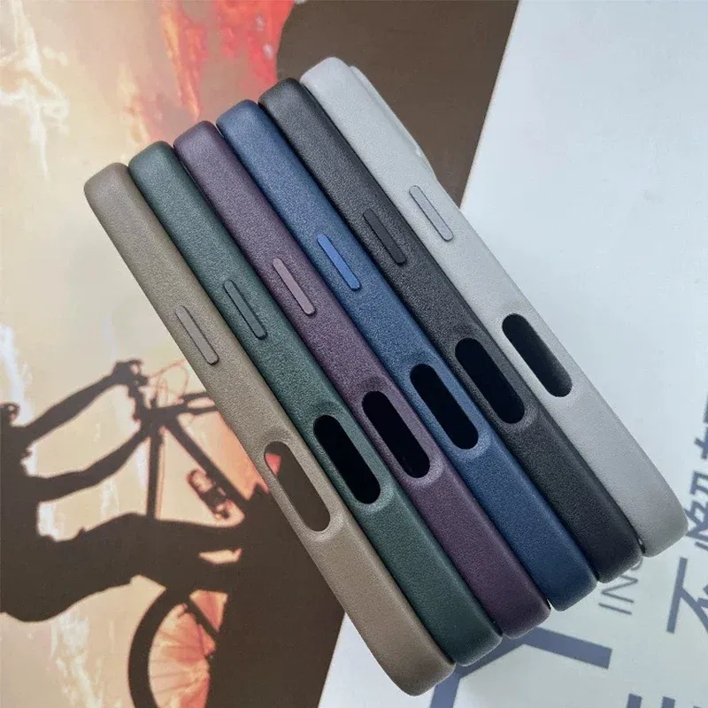 Material: Cotton Fabric, Color: army green - Original Apple Leather With Magsafe Case For iPhone 16 Pro Max 16 Plus Case Wireless Charging Magnetic Cover 16Pro With Box