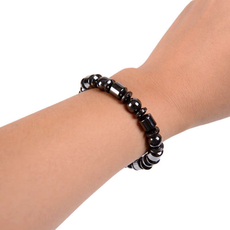 Weight Loss Black Stone Magnetic Therapy Bracelet - Stylish Magnetic Slimming Accessory