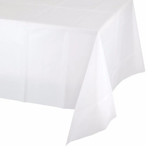 White Tablecover Plastic