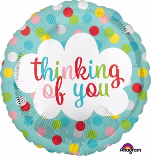 Balloon 45cm Thinking of You Dots