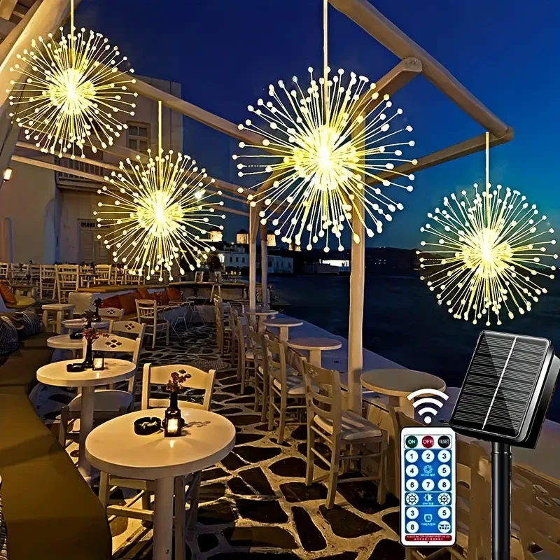Solar LED Firework Lights Starburst