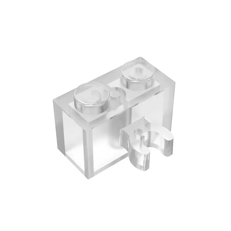 Color: Pink - Gobricks GDS-651 BRICK 1X2 W. HORIZONTAL HOLDER compatible with lego 95820 30237 children's DIY Educational Building Blocks