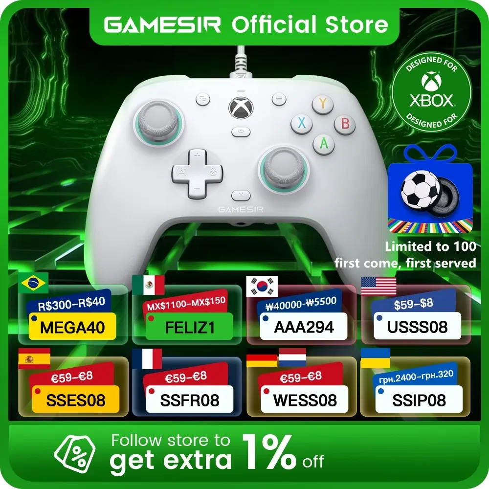 Color: Dark Grey, Ships From: CHINA - GameSir G7 SE Xbox Gaming Controller Wired Gamepad for Xbox Series X, Xbox Series S, Xbox One, with Hall Effect Joystick
