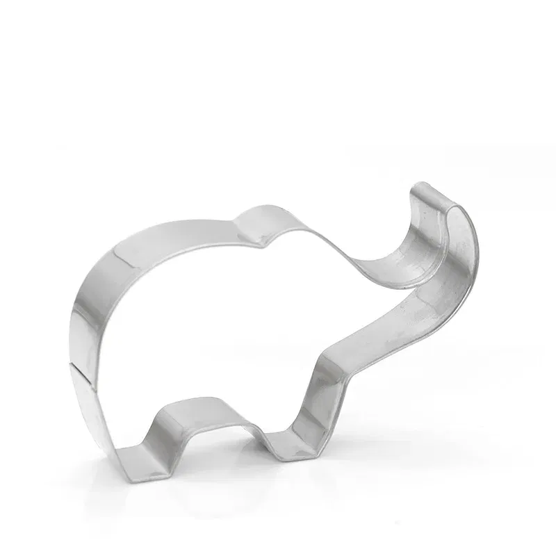 Elephant Cookie Cutter Stainless Steel Biscuit Knife Baking Fruit Kitchen Tools Mold Embossing Printing