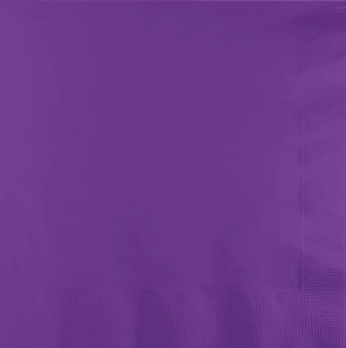 Amethyst Purple Beverage Napkins - Pack of 50