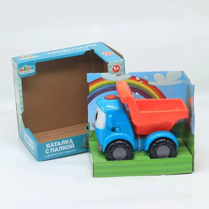 Color: WHITE - Russian pickup truck Lio with 8 Russian songs farmer's cart pullback car mode sliding toy children's holiday gift