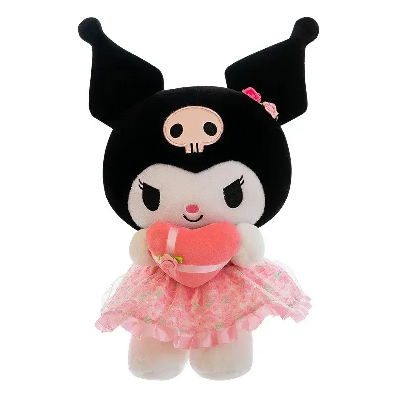 Color: SandyBrown - Sanrio Kuromi Plush Toy30cm Cinnamoroll Melody Stuffed Doll Comfortable And Soft Plush Toy Valentine's Day Child Birthday Gift