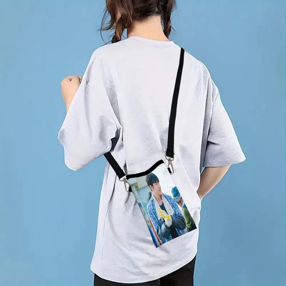 Color: Light Grey, Size: Extra Large - Ji Chang Wook Phone Bag Adjustable and Detachable Strap Designed for Women Crossbody Convertible ShoulderBag3.3