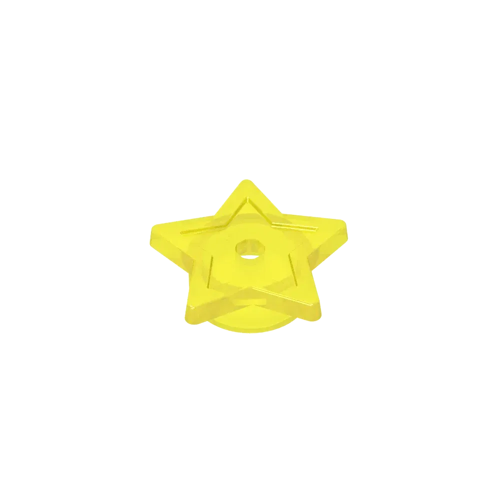 Color: Yellow - Gobricks GDS-90488 Star with Stud Holder compatible with lego 28619  Assembles Building Blocks children's toys
