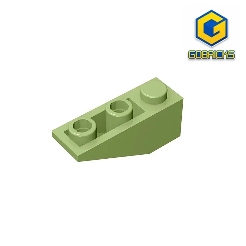 Color: NAVY - Gobricks GDS-596 Slope, Inverted 33 3 x 1 compatiblewith lego 4287 pieces of children's toys Assembles Building Blocks Technical