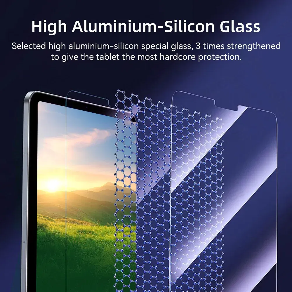 Color: Dark Grey - For iPad Air M2 Tempered Glass Screen Pro 11/13 M4 Protector Film fir for 5/6/7/8/9/10th Gen Air4/5 Mini6 Air3 10.5