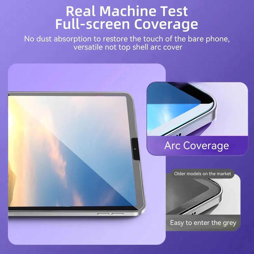 Color: Dark Grey - For iPad Air M2 Tempered Glass Screen Pro 11/13 M4 Protector Film fir for 5/6/7/8/9/10th Gen Air4/5 Mini6 Air3 10.5