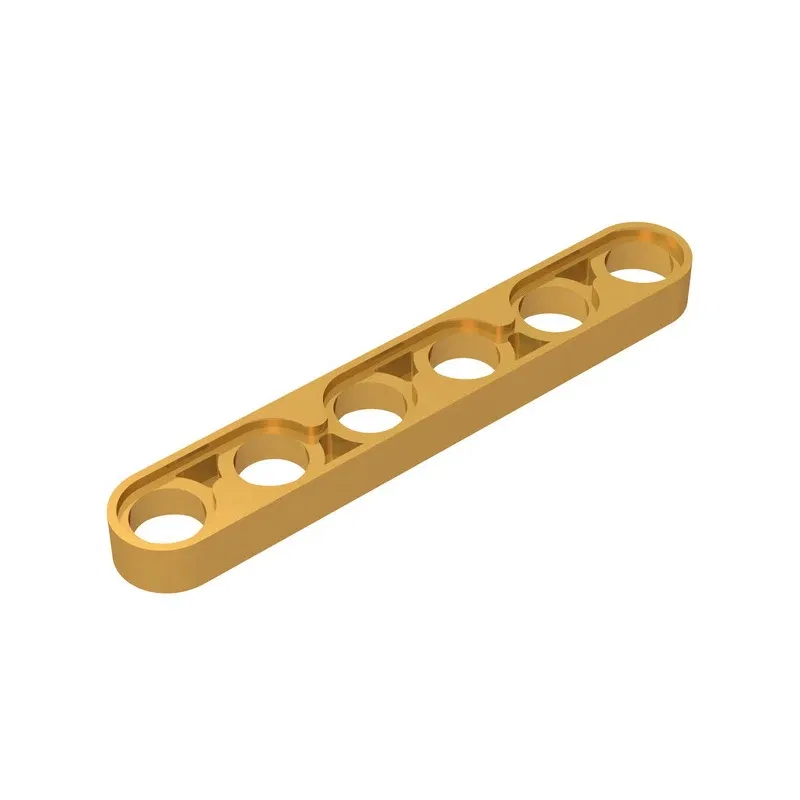 Color: Red - Gobricks GDS-694 Technical, Liftarm Thin 1 x 6 compatible with lego 32063 pieces of children's DIY Building Blocks Technical