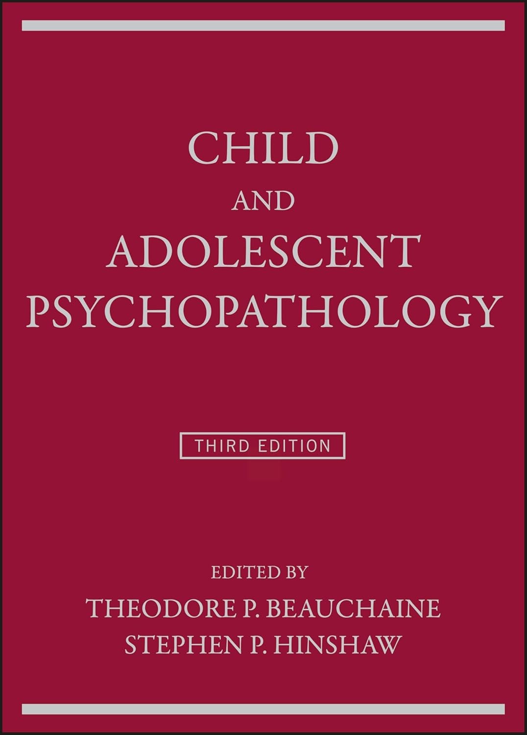 Child and Adolescent Psychopathology
