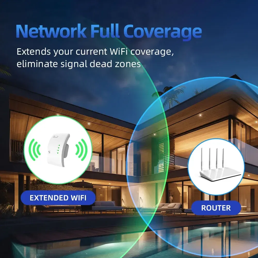 Plug Type: EU Plug - PIX-LINK WR01 Wireless WiFi Repeater Wifi Extender Ultraboost Wifi Amplifier Long Range Repiter 300M Wi-Fi Booster Access Point
