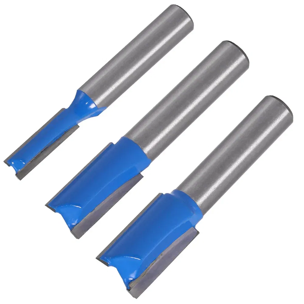 Cutting Edge Length: 31mm - 1PCS 8mm Shank Straight Woodworking Router Bit Set Carpenter Milling Cutter 6/8/10/12/14/18/20mm Cutting Diameter