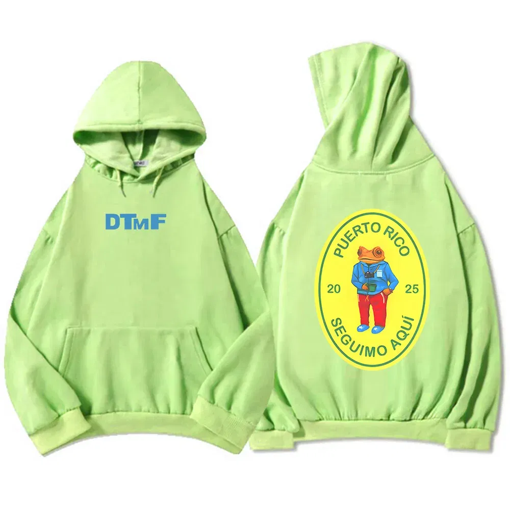 Color: Lavender, Size: XS - DTMF Deb? Tirar Más Fotos 2025 New Album Hoodies Bad Bunny Singer Printing Sweatshirts Men Women Clothing Sudaderas Hombre Male