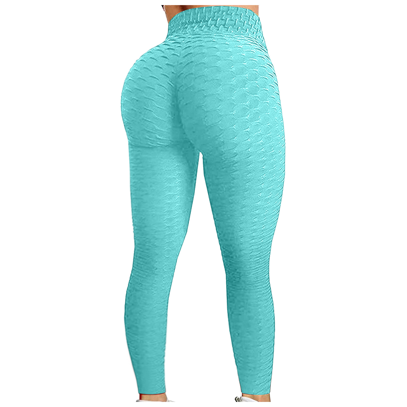 Color: GRAY, Size: S - Women's Bubble Hip Lifting ExerciseYoga Pants Women Fitness Running High Waist Gym Fitness Sports Flared Pant Dance Trouers