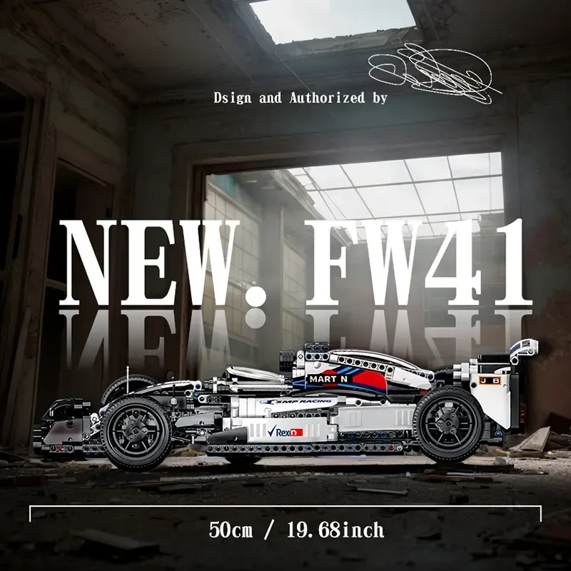 1152pcs Supercar Building Blocks Set - STEM Educational Racing Car Model Kit for Kids