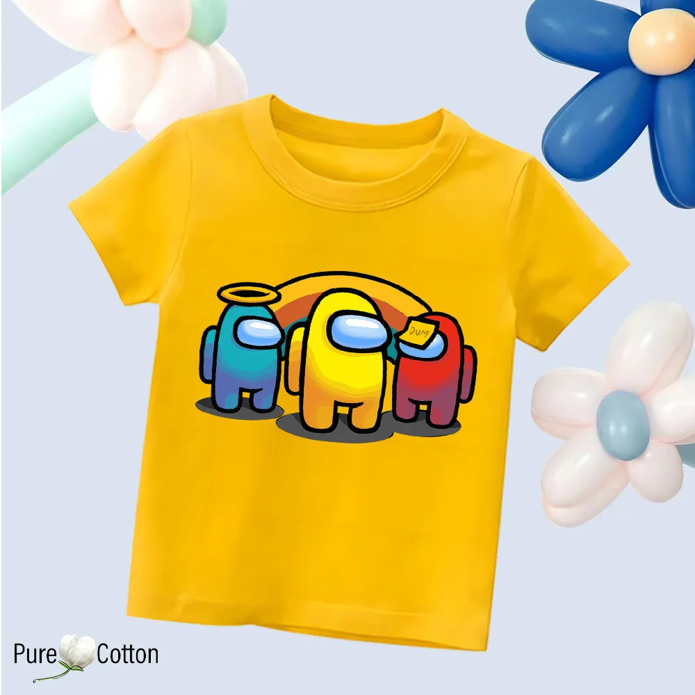 Color: Brown, Kid Size: 4 - Summer trend wear with many anime patterns sunscreen printing close to the skin cool 4-12 years old children delicate line unifo