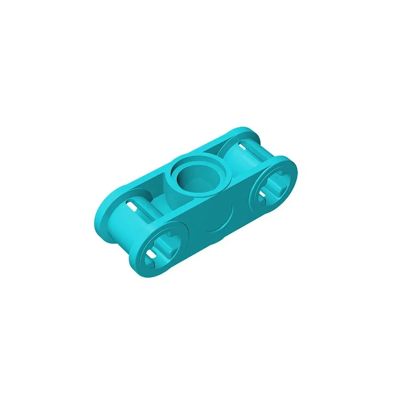 Color: Gold - MOC PARTS GDS-935 Technical, Axle and Pin Connector Perpendicular 3L with Center Pin Hole compatible with lego 32184