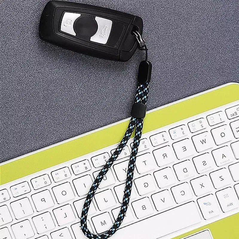 Color: Blue / Green - Adjustable Hand Wrist Lanyard Strap String for Mobile Phone Keys Keychains USB Flash Drives U Disk Camera Anti-lost Lanyard