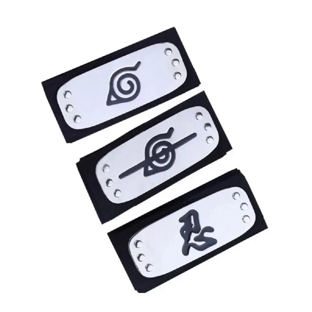 Color: Black - Ninja Headband Rebel Leaf Naruto Forehead Protector Coslapaly Anime Peripheral