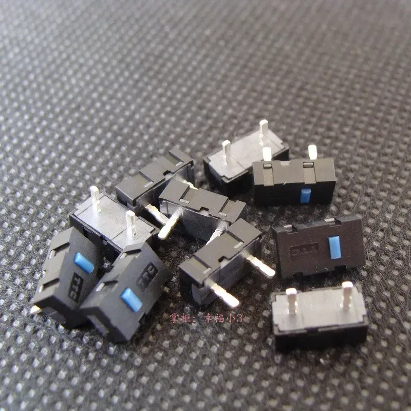 Color: black - New Arrival 1pc TTC 2 Pins Blue Dots Mouse Micro Switch For Razer Imperator Naga Hex RIVAL 500 RIVAL 600 DPI button Rapoo 3300