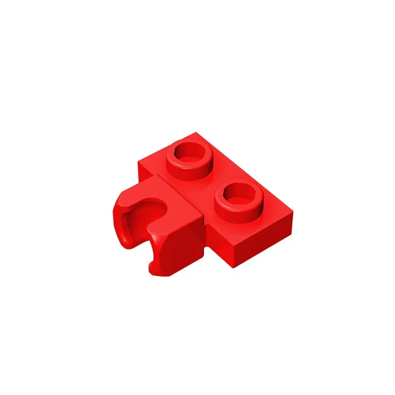 Color: Blue - MOC PARTS GDS-850 Plate, Modified 1 x 2 with Small Tow Ball Socket on Side compatible with lego 14704 pieces of children's toys