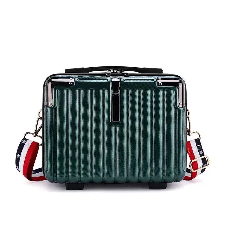 Color: MULTI - Mini Luggage Travel Bag Handbag Shoulder Bag Fashion Makeup Case 14 Inch Backpack Multifunctional Portable PC Bags Hand Bags