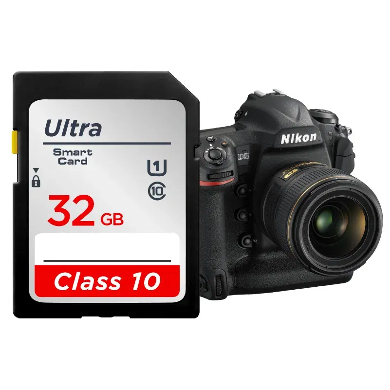 Capacity: 8 GB - SD Card 64GB 128GB 256GB V10 16GB 32GB Normal Full Size Flash SD Memory Card High Speed for Camera