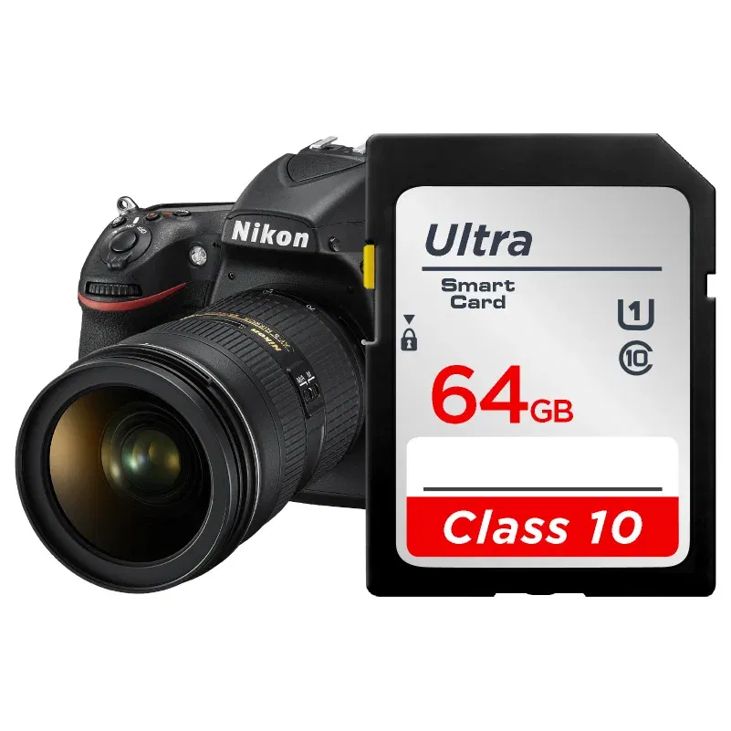 Capacity: 8 GB - SD Card 64GB 128GB 256GB V10 16GB 32GB Normal Full Size Flash SD Memory Card High Speed for Camera