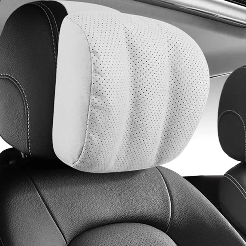 Color: Yellow - Car Headrest Neck Pillow For Mercedes Benz S-Class Maybach Pillow Auto Seat Driving Travel Head Pillow All Season Universal