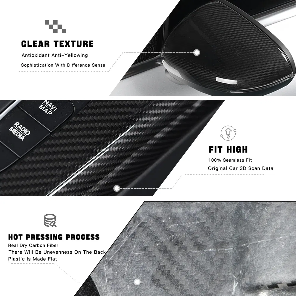 Color Name: GRAY - Carbon Fiber Car Stickers For Mercedes Benz Accessories AMG/A Class/CLA 35 Center Console Gear Air Conditioning Outlet Cover