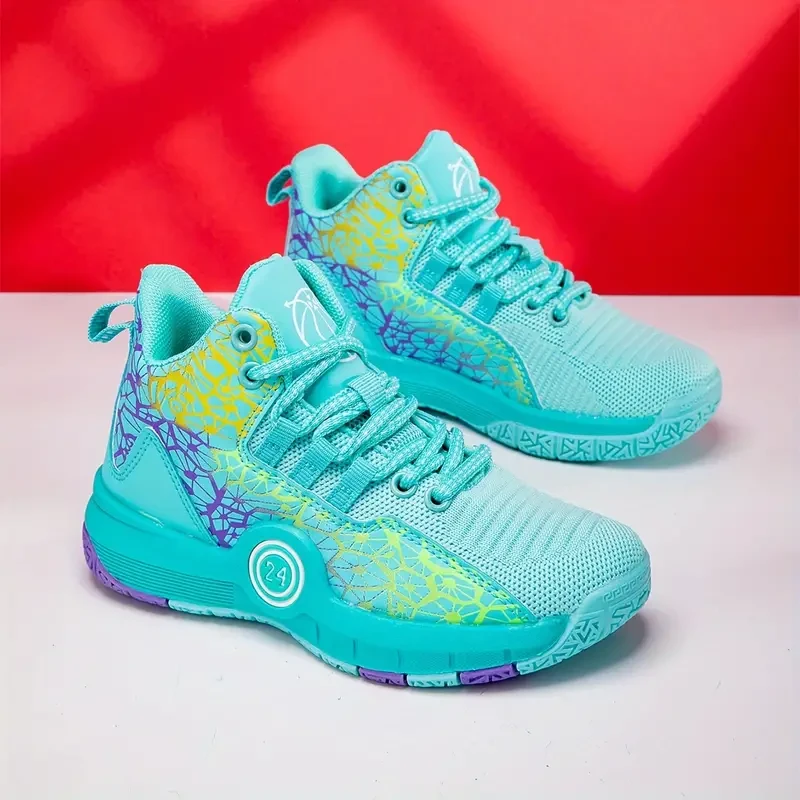 Boy's Trendy High Top Basketball Shoes